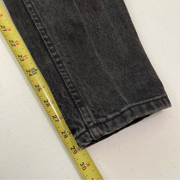 Vintage Guess Washed Black Exposed Button Fly High Rise Jeans - Picture 13 of 14
